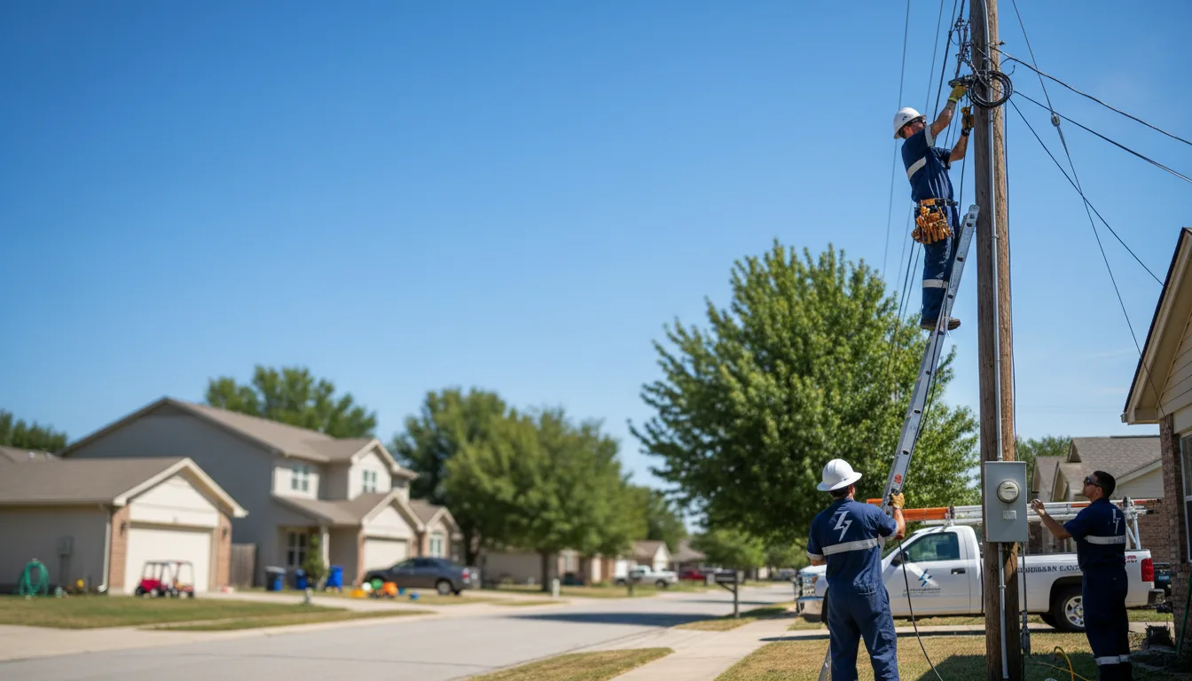 Residential electrician providing installation services in Moody, AL